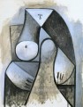 Mujer sentada 1929 cubista Pablo Picasso